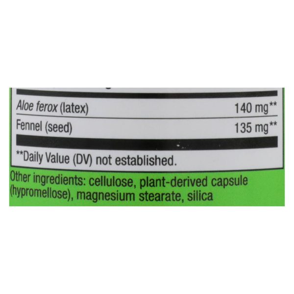 Nature's Way - Aloe Latex with Fennel - 100 Vegetarian Capsules - Image 3