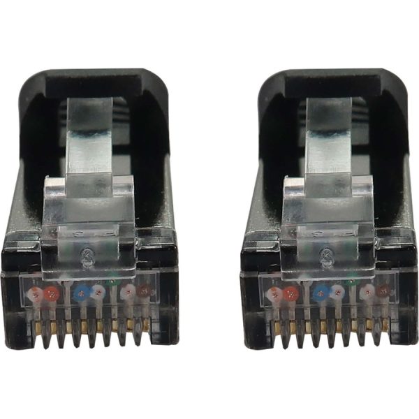 Eaton Tripp Lite Series Cat6a 10G Snagless Shielded Slim STP Ethernet Cable (RJ45 M/M), PoE, Black, 3 ft. (0.9 m) - Image 3