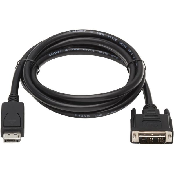 Eaton Tripp Lite Series DisplayPort to DVI Adapter Cable (DP with Latches to DVI-D Single Link M/M), 10 ft. (3.1 m) - Image 2