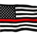 Thin Red Line Flag 150D Printed Polyester 3x5 Ft
