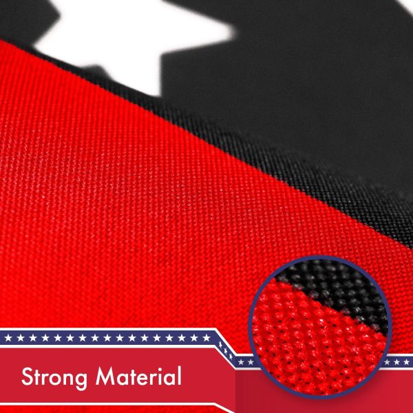 Thin Red Line Flag 150D Printed Polyester 3x5 Ft - Image 4