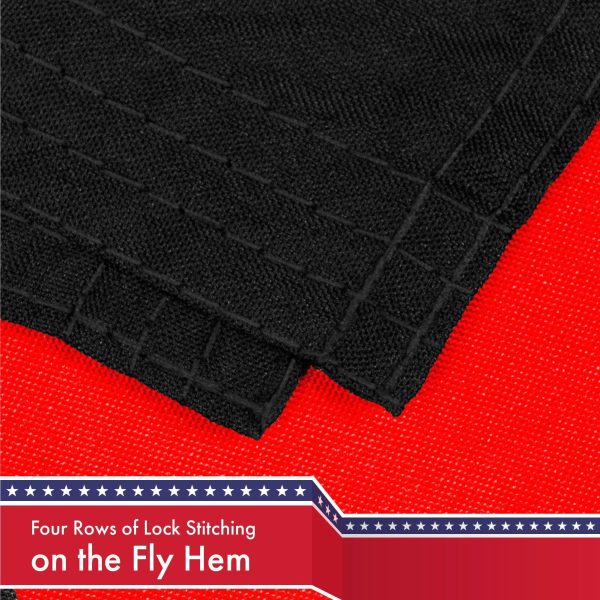 Thin Red Line Flag 150D Printed Polyester 3x5 Ft - Image 5