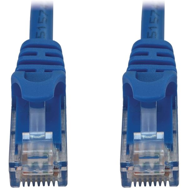 Eaton Tripp Lite Series Cat6a 10G Snagless Molded UTP Ethernet Cable (RJ45 M/M), PoE, Blue, 10 ft. (3.1 m) - Image 2