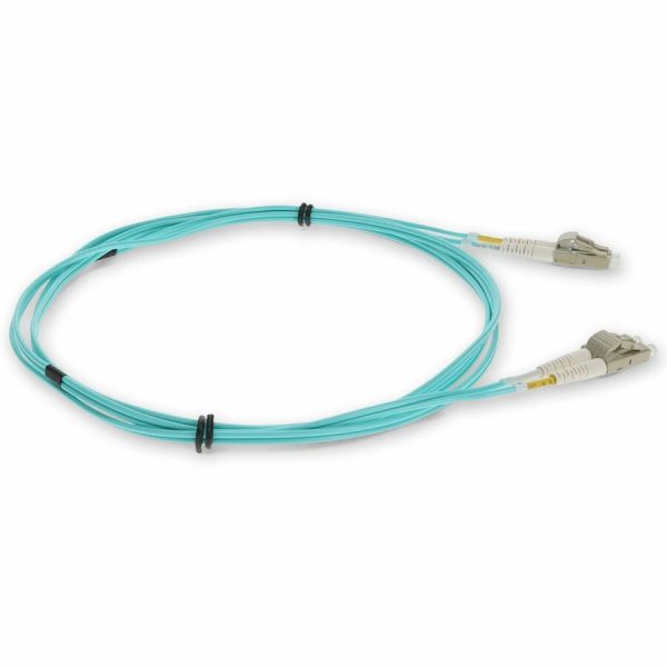 AddOn 0.3m LC (Male) to LC (Male) Aqua OM4 Duplex Fiber OFNR (Riser-Rated) Patch Cable - Image 6
