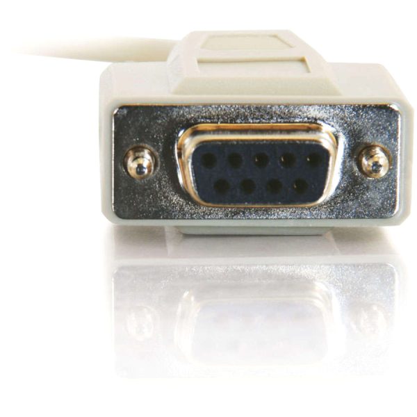 C2G 6ft DB9 F/F Null Modem Cable - Beige - Image 3
