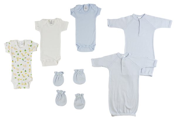 Preemie Boys Onezies, Gowns And Mittens Cs_0072