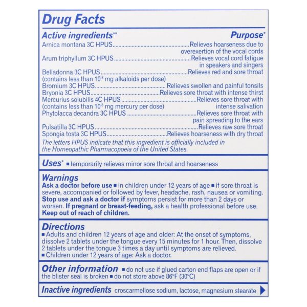 Boiron - Throatcalm - 60 TAB - Image 2
