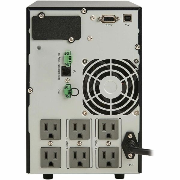 Eaton Tripp Lite Series SmartOnline 120V 700VA 630W Double-Conversion UPS, 6 Outlets, Network Card Option, LCD, USB, DB9, Tower - Image 5