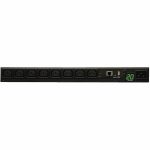 Eaton 3.7kW Single-Phase 208/230V Monitored PDU - LX Platform, 8 C13 Outlets, C20 Input with L6-20P Adapter, 2.4m Cord, 1U Rack-Mount, TAA