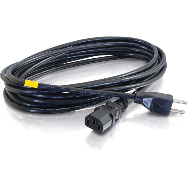 C2G 10ft Power Cord - 18 AWG - NEMA 5-15P to IEC320C13 - Computer Power - Image 4