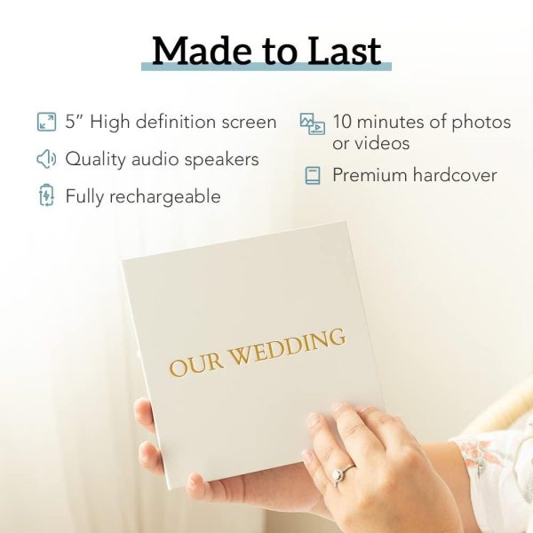 Heirloom Heart Video Book   Create Your Own Digital Greeting Card Gift with Your Memories   Anniversary Christmas Wedding   Plays 10 Minutes of Video and Photos - Image 4