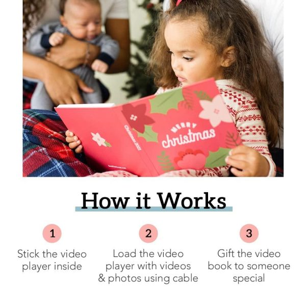 Heirloom Heart Video Book   Create Your Own Digital Greeting Card Gift with Your Memories   Anniversary Christmas Wedding   Plays 10 Minutes of Video and Photos - Image 5