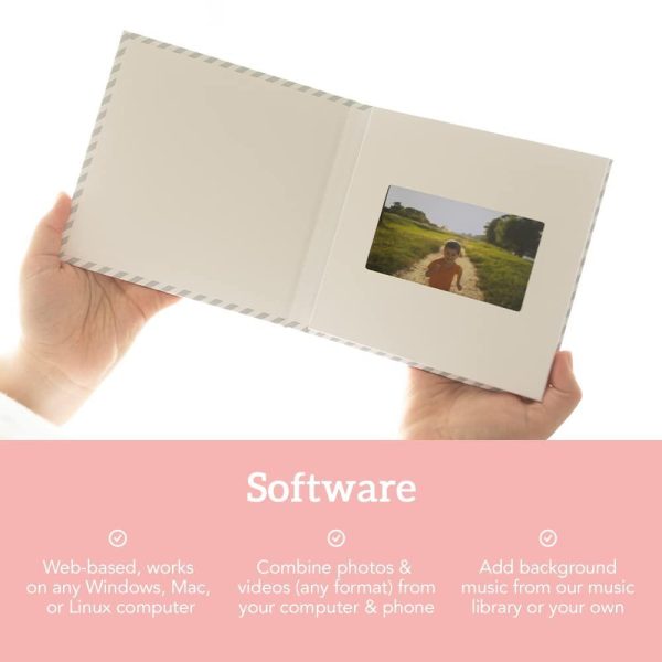 Heirloom Heart Video Book   Create Your Own Digital Greeting Card Gift with Your Memories   Anniversary Christmas Wedding   Plays 10 Minutes of Video and Photos - Image 8