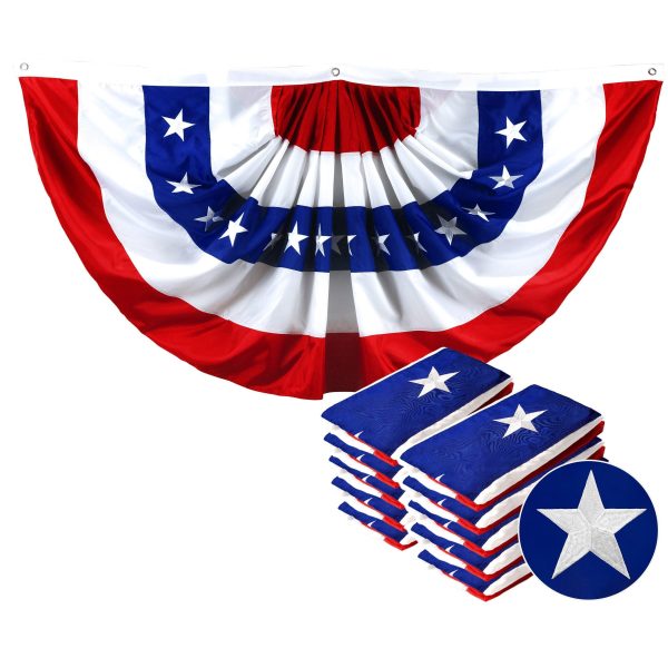 Fan Flag 4x8FT 10-Pack Embroidered Polyester By G128