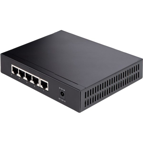 StarTech.com Unmanaged 2.5G Switch, 5 Port 2.5GBASE-T Unmanaged Ethernet Switch, Din Rail | Wall Mount, Multi-Gigabit, Auto-MDIX, 9K Jumbo - Image 2