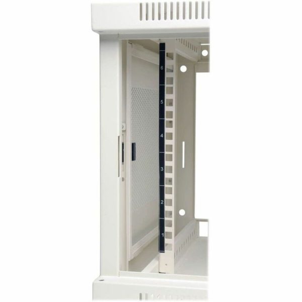 Eaton Tripp Lite Series SmartRack 6U Low-Profile Switch-Depth Wall-Mount Mini Rack Enclosure, White - Image 4