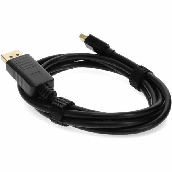 6ft Mini-DisplayPort 1.1 Male to DisplayPort 1.2 Male Black Cable For Resolution Up to 3840x2160 (4K UHD) - Image 3