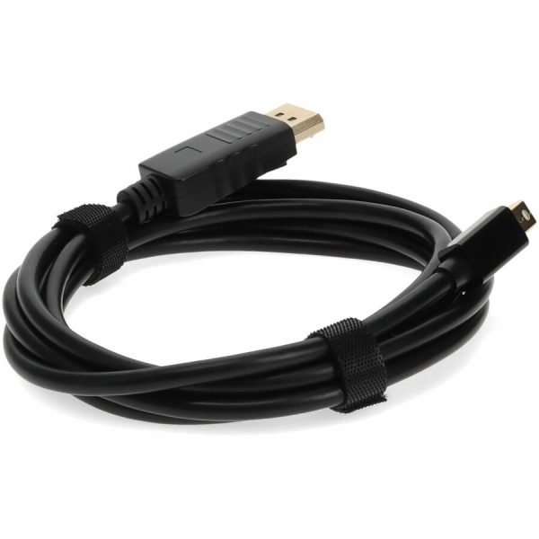 6ft Mini-DisplayPort 1.1 Male to DisplayPort 1.2 Male Black Cable For Resolution Up to 3840x2160 (4K UHD) - Image 5
