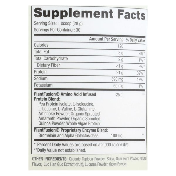 Plantfusion - Plantfusion Complete - Natural Protein - 29.63 OZ - Image 2