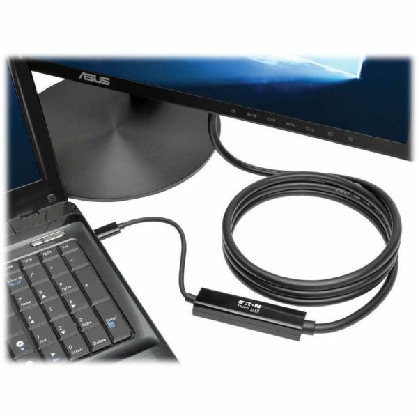 Eaton Tripp Lite Series USB-C to DVI Active Adapter Cable (M/M), Black, 6 ft. (1.8 m) - Image 2