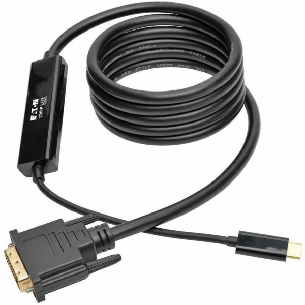 Eaton Tripp Lite Series USB-C to DVI Active Adapter Cable (M/M), Black, 6 ft. (1.8 m) - Image 3