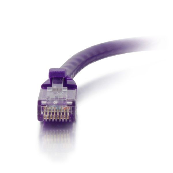C2G 25ft Cat6a Snagless Unshielded UTP Network Patch Ethernet Cable-Purple - Image 2