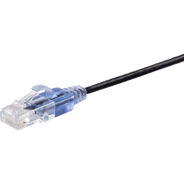 Monoprice 10-Pack, SlimRun Cat6A Ethernet Network Patch Cable, 3ft Black - Image 2