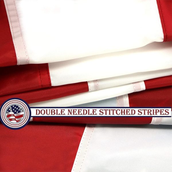 USA American Flag 6x10FT 5-Pack Embroidered Nylon By G128 - Image 4