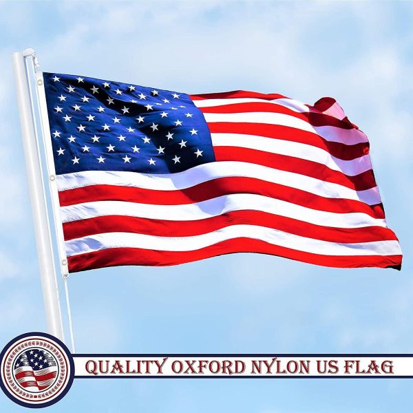 USA American Flag 6x10FT 5-Pack Embroidered Nylon By G128 - Image 7