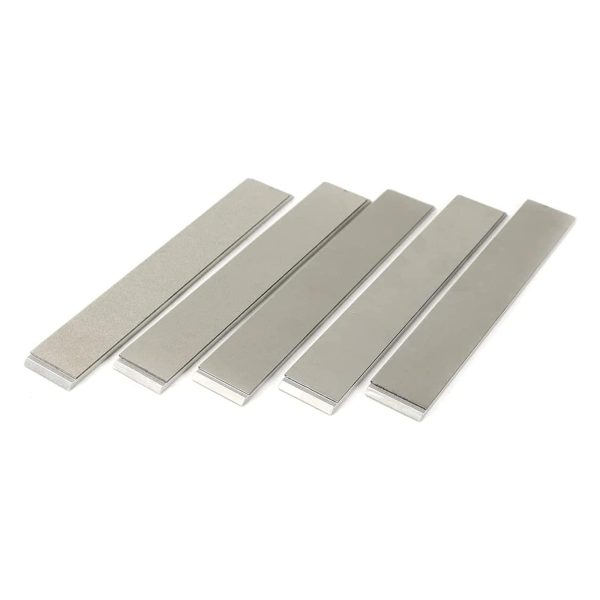 5 Pieces Rectangular Sharpening Stone Set Diamond Sharpening Stone on Blanks for Knife Blades Diamond Stone Set for Novice and Advanced Users Knife Sharpening Kit Must Have