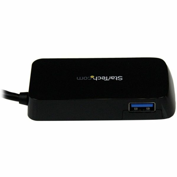 StarTech.com Portable 4 Port SuperSpeed Mini USB 3.0 Hub - 5Gbps - Black - Image 2