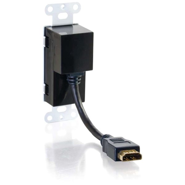 C2G HDMI Pass Through - Decorative Wall Plate - White - Image 4