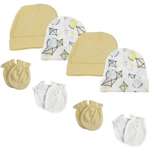 Baby Boy, Baby Girl, Unisex Infant Caps (pack Of 8) Nc_0367