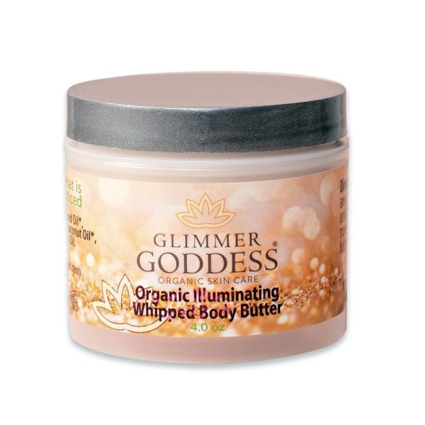 Organic Whipped Body Shimmer Butter   Sexy Level 2 Rose Gold Body Shimmer   Moisturizing & Nourishing Skincare with Natural Ingredients   Sultry Glow & Hydration   4.0 oz