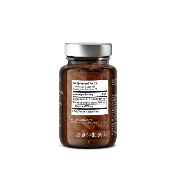 Pomegranate Extract   1000mg Daily Dose   40% Ellagic Acid   Vegan Pomegranate Supplement   Heart & Joint Support   60 Capsules   Made in Germany - Image 9