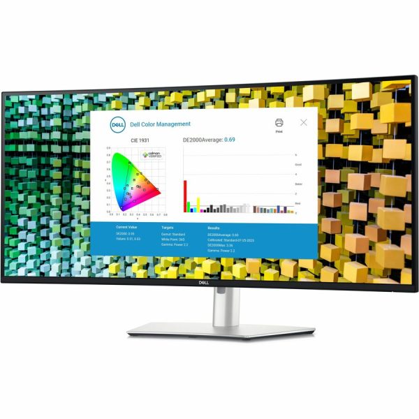 Dell UltraSharp U4025QW 40" Class 5K2K WUHD Curved Screen LED Monitor - 21:9 - Black, Silver - Image 8