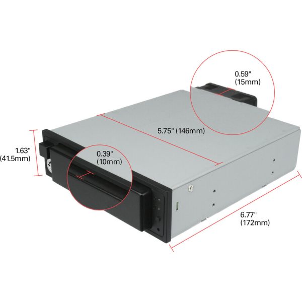 CRU Data Express DX175 Drive Bay Adapter Internal - Black - Image 10