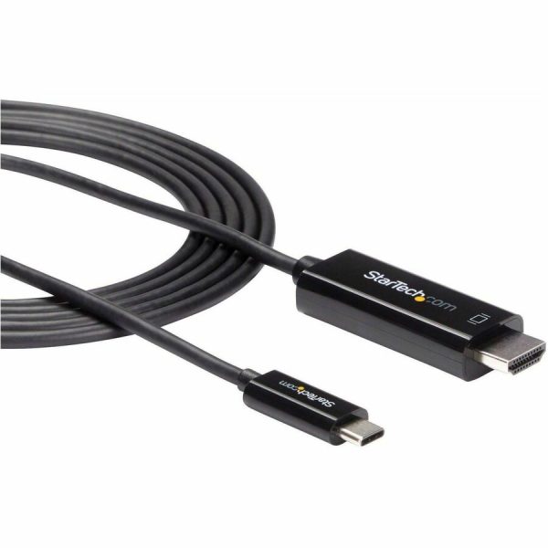 StarTech.com 6ft (2m) USB C to HDMI Cable - 4K 60Hz USB Type C DP Alt Mode to HDMI 2.0 Video Display Adapter Cable - Works w/Thunderbolt 3 - Image 7