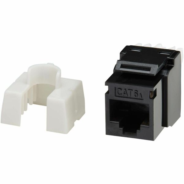 Eaton Tripp Lite Series Cat6a Keystone Jacks, 10 Pack - 4PPoE Compliant, 110/Krone, 568A/B, RJ45 Ethernet, Black, TAA - Image 2