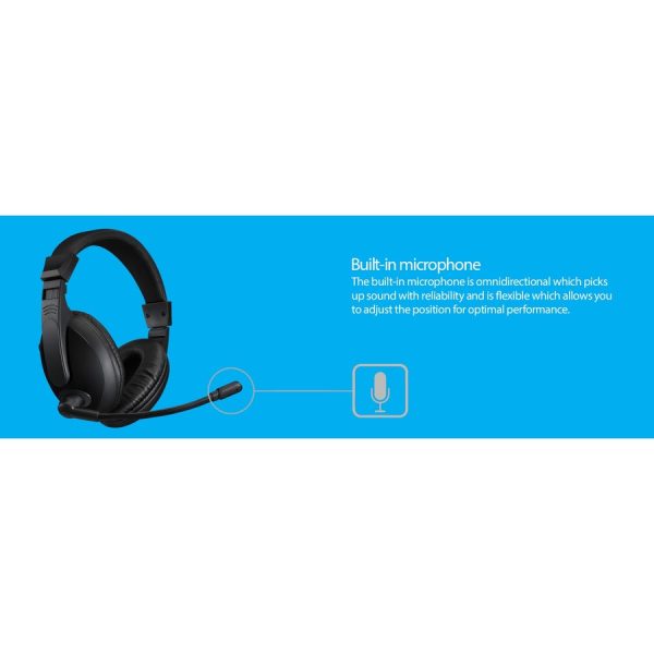 Adesso Xtream H5U - USB Stereo Headset with Microphone - Noise Cancelling - Wired- Lightweight - Image 5