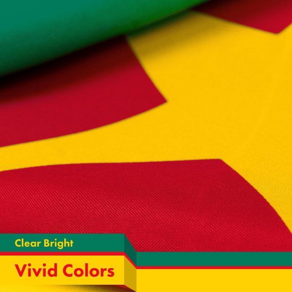 Cameroon Cameroonian Flag 3x5 Ft 5-Pack 150D Printed Polyester By G128 - Image 3