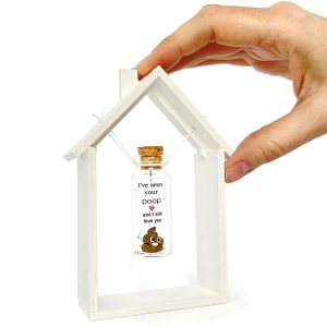 Cute Girlfriend and Boyfriend Gifts   Personalized Anniversary Present for Her Him   Custom Birthday Gift Idea for Women Men (Brown Poop   I've Seen Your Poop and I Still Love You in Wooden Frame)