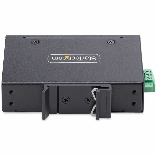 StarTech.com 5-Port Unmanaged Industrial Network Switch, 10/100/1000 Ethernet, DIN Rail/Wall-Mount, IP30 Rated, -40F-167F, 9~60V DC, TAA - Image 4