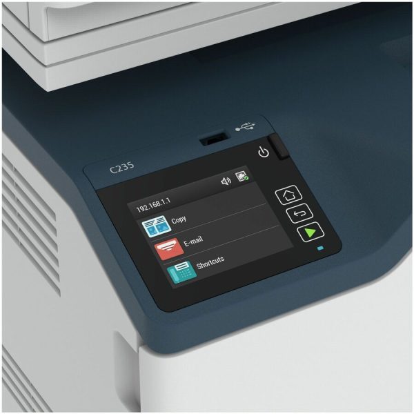 Xerox C235/DNI Laser Multifunction Printer-Color-Copier/Fax/Scanner-24 ppm Mono/24 ppm Color Print-600x600 dpi Print-Automatic Duplex Print-30000 Pages-251 sheets Input-3600 dpi Optical Scan-Wireless LAN-Mopria-Wi-Fi Direct-Chromebook - Image 2
