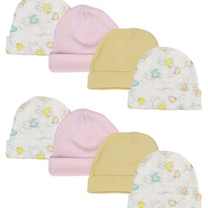Girls Baby Caps (pack Of 8) Nc_0269