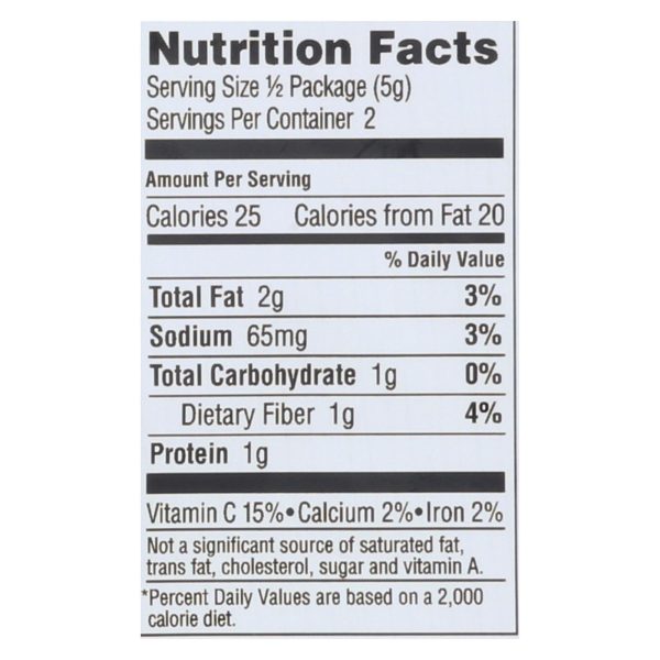 Gimme Organic Seaweed Chips - Sea Salt - Case of 12 - 0.35 oz.