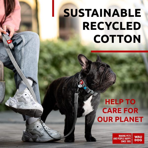 Recycled Cotton Dog Leash 6 Ft   10 Ft Eco Friendly Collar for Small Medium & Large Dogs   Reflective Dog Leash for Medium Dogs   Strong Leashes for Large Breed Dogs Puppy Leash for Small Dogs - Image 2