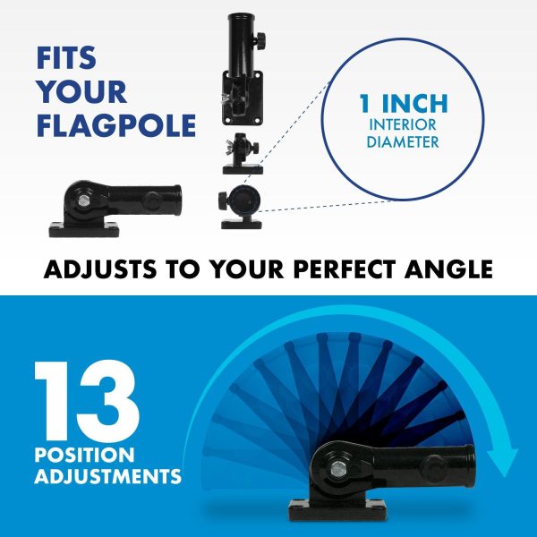 G128 Combo Pack: 6 Feet Tangle Free Spinning Flagpole (Black) Pennsylvannia PA State Flag 3x5 ft Printed 150D Brass Grommets (Flag Included) Aluminum Flag Pole - Image 8