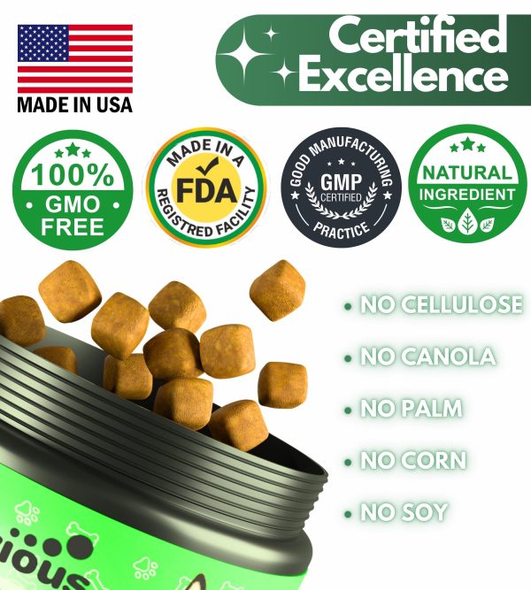 Flea and Tick Prevention for Dogs Chewables   Natural Dog Flea and Tick Control Supplement   Flea & Tick Chews for Dogs   Oral Flea Pills for Dogs   Pest Defense   All Life Stages   Made in USA - Image 6