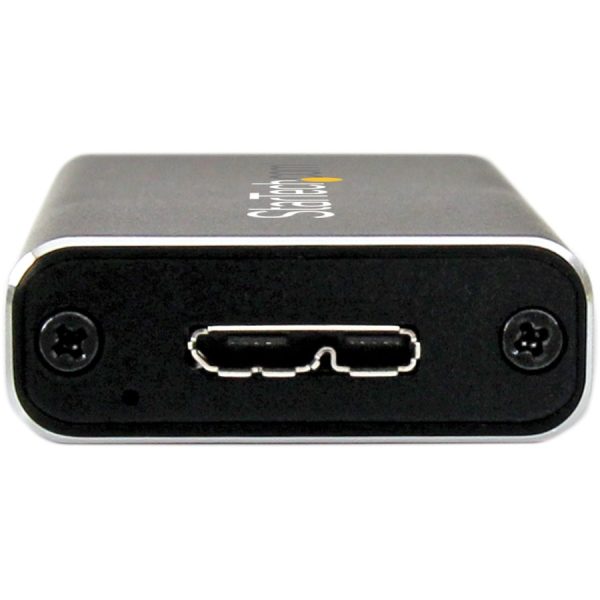 StarTech.com M.2 SSD Enclosure for M.2 SATA SSDs - USB 3.0 (5Gbps) with UASP - External M.2 SSD Enclosure - Aluminum - Image 2
